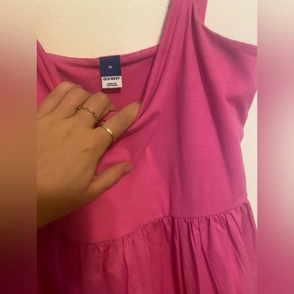 Old Navy|| Fit & Flare Combination Midi Cami Dress for Women, Valentines… - Picture 5 of 6